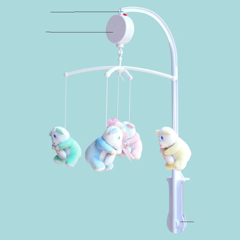 Crib Bell Bracket Toy Puzzle 0-2 Years Old Crib Pendant