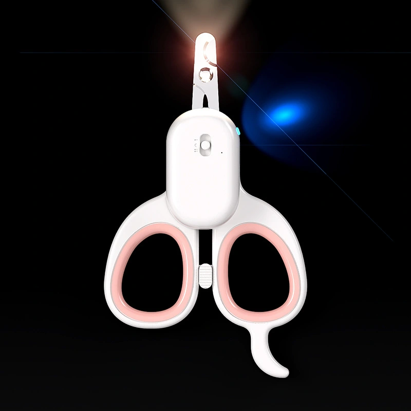 Cat Led Lighted Scissors Pet Nail Scissors Grooming Scissors Usb Interface Charging