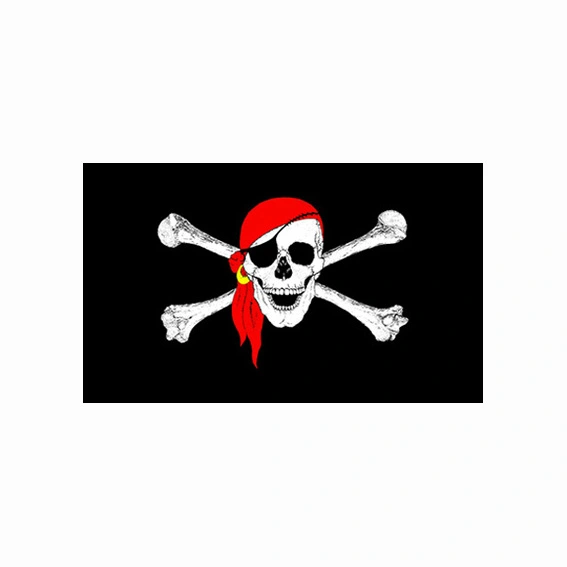 Zinc Exclusive 90 150cm-Jolly Roger Double Bone Skull Flag Outside The Flag