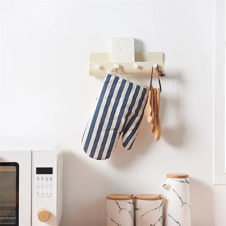 Hanging Storage Rack With 4 Hooks