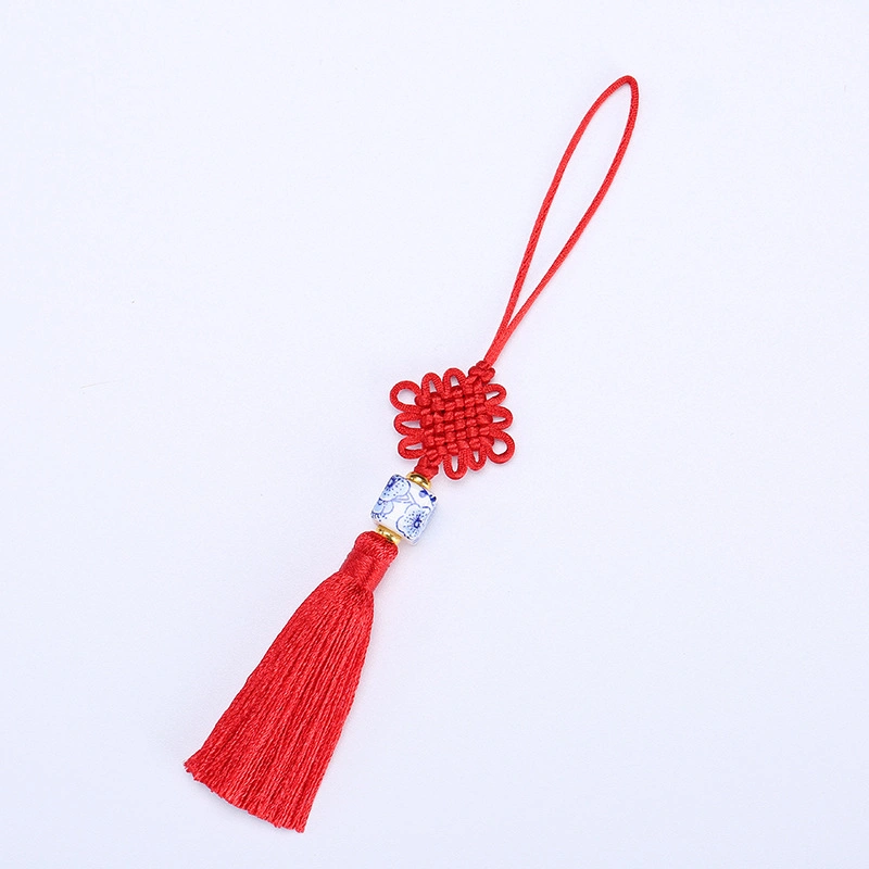  New Product Blue And White Porcelain Bookmark Tassel