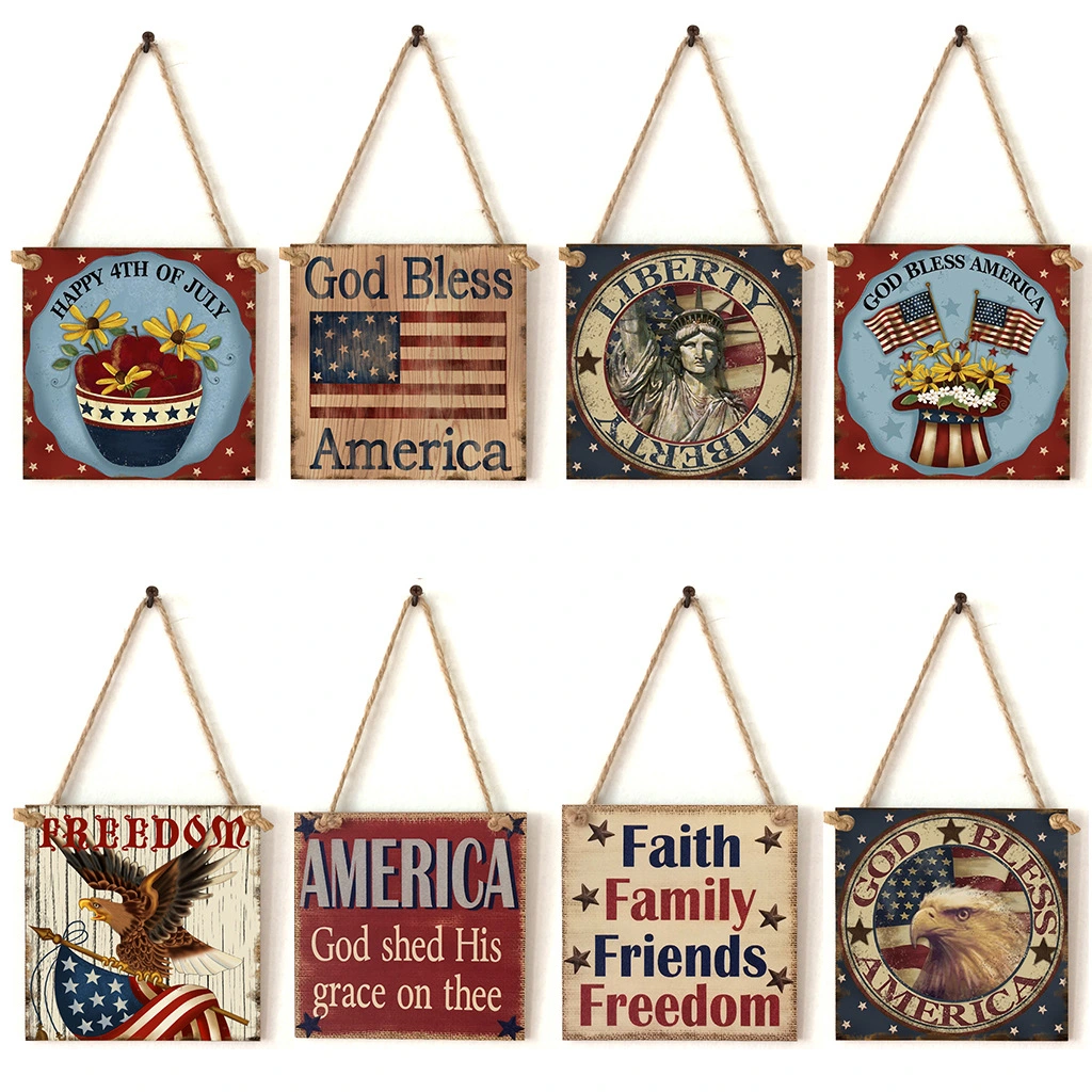 Wooden Products Listing Wooden Crafts Square Love Pattern Hanging Board
