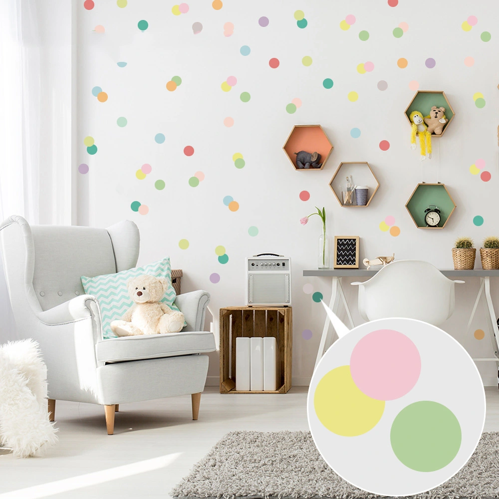 Rainbow Heaven Wave Dot Wall Sticker