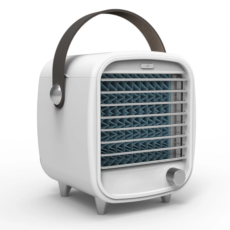 Old Time Mini Air Cooler Usb Portable Small Refrigeration Air-Conditioning Fan Mini Night Light Ice Cold Small Fan