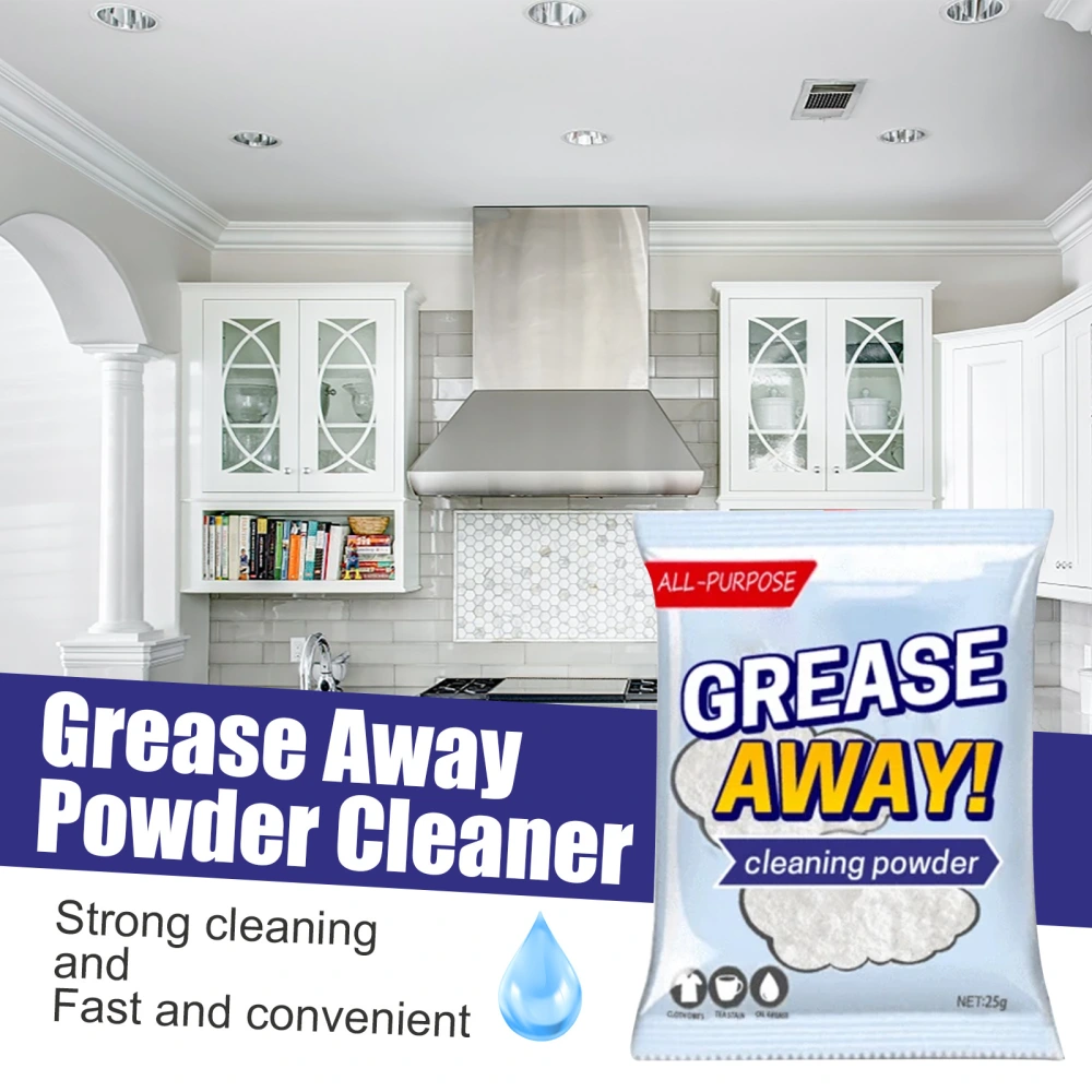 Kitchen Decontamination Powder Cleaner Kitchen Oil Stain Cleaning Stains Stainless Steel Decontamination Powder