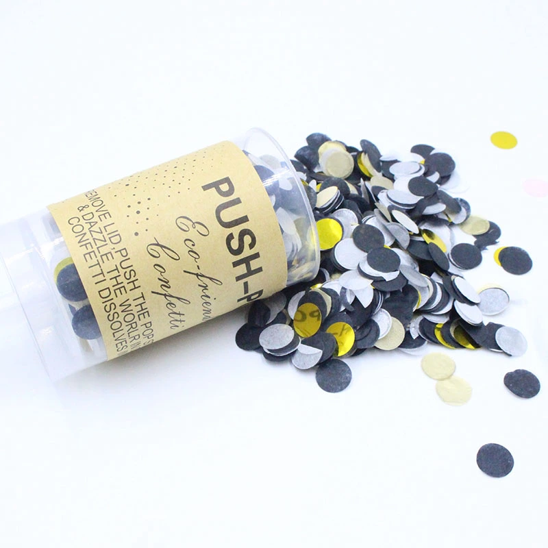Push And Push Music Confetti Push Tube Wedding Party Decoration Paper Push Tube Round Barrel 01