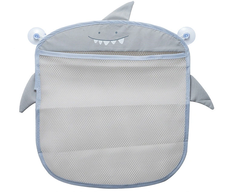 New Baby Bathroom Mesh Bag Sucker Design For Bath Toys Kids Basket Cartoon Animal Shapes Cloth Sand Toys Storage Net Bag