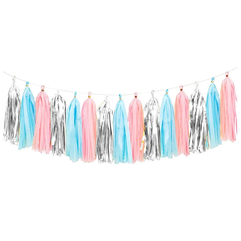 Aluminum Foil Tassel Set DIY Decoration Birthday Party Wedding Decoration