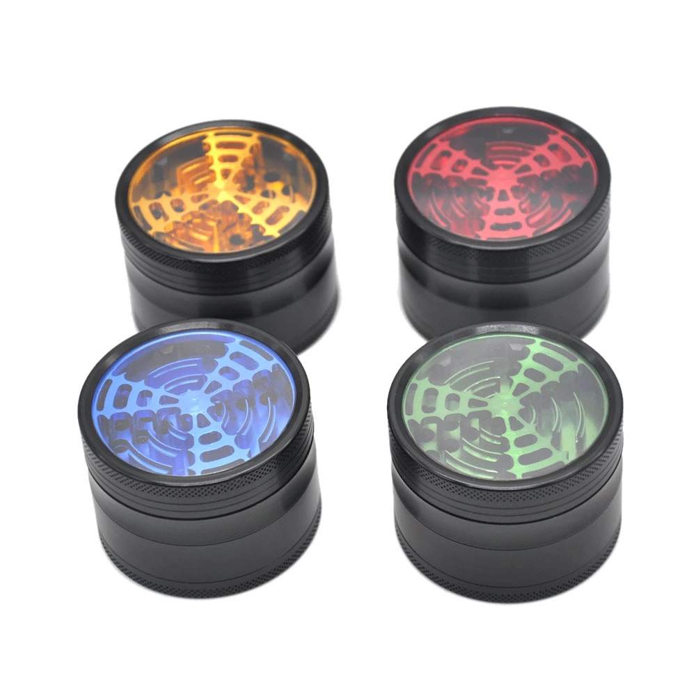 Cool Aluminum Alloy  Skylight Wifi Signal Logo Tooth Smoke Grinder Metal Grinder