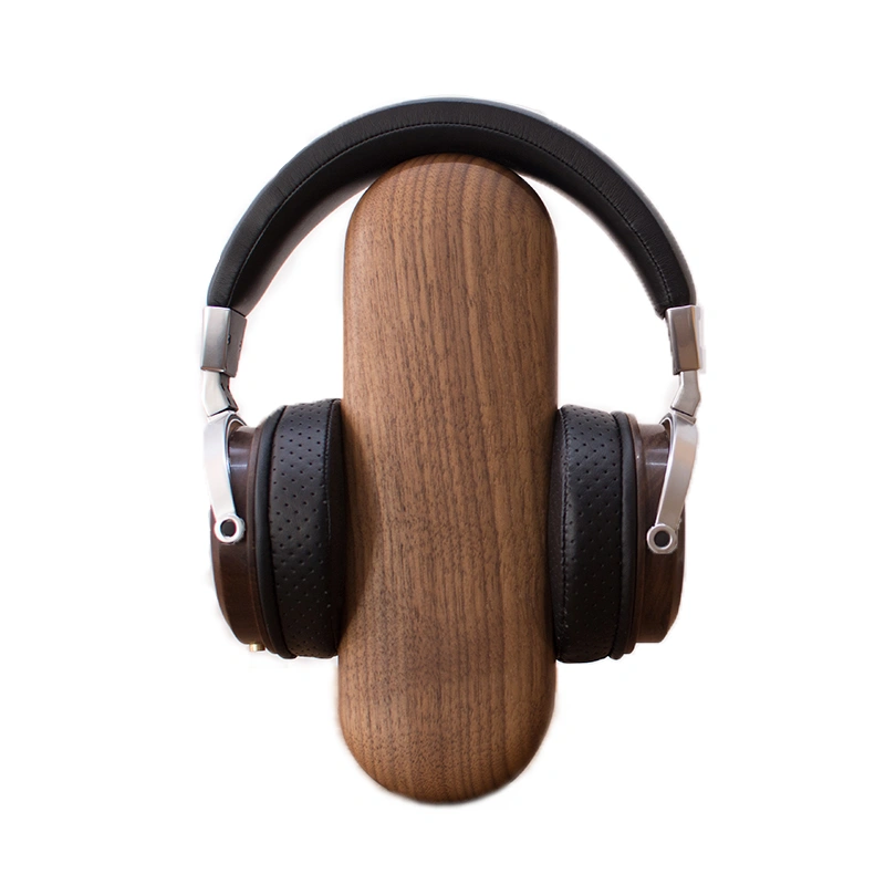 Earphone Bracket Black Walnut Solid Wood Earphone Rack Headwear 