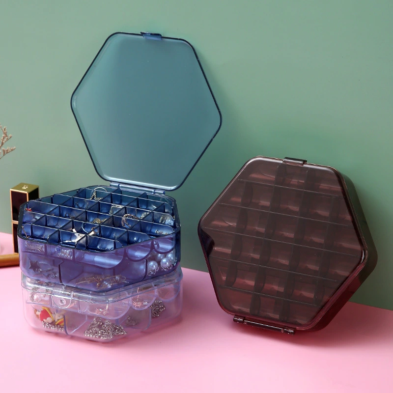 Double-Layer Large-Capacity Plastic Jewelry Box