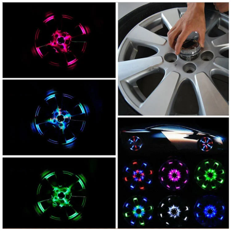 Creative LED Solar Colorful Wheel Light