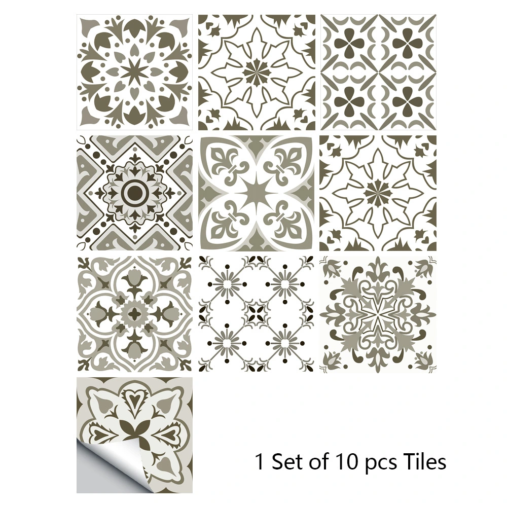 Imitation Pattern Tile Stickers Kitchen Bathroom