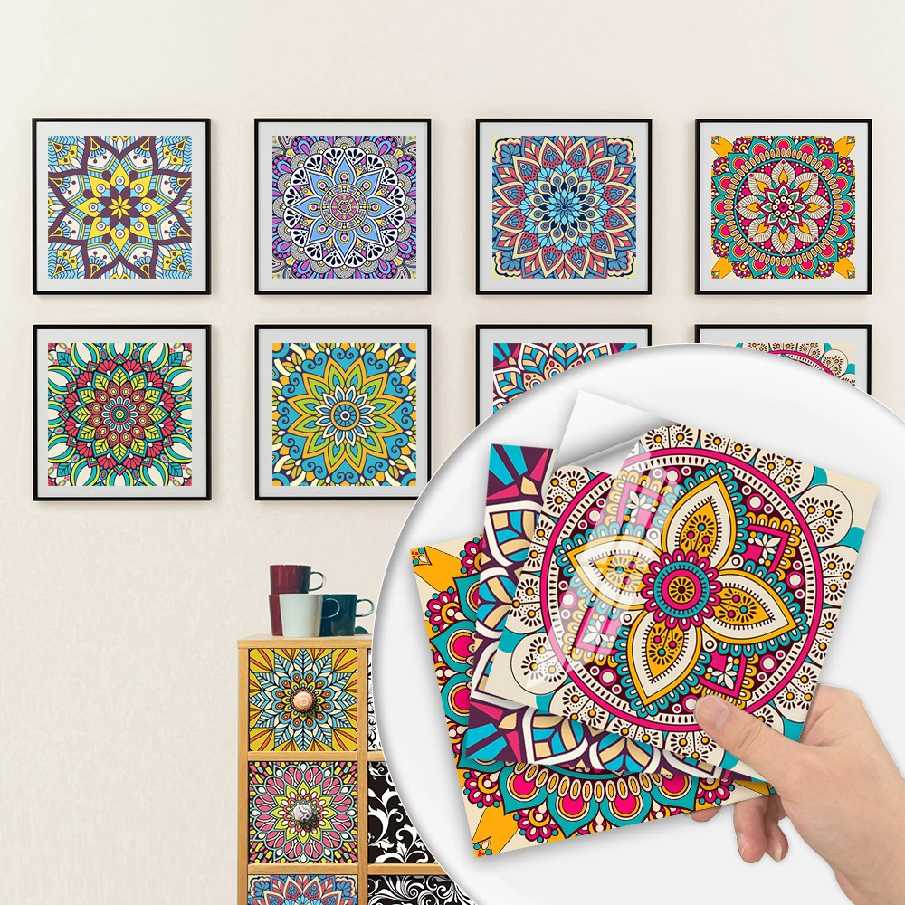 Mandala Pattern Simulation Tile Sticker