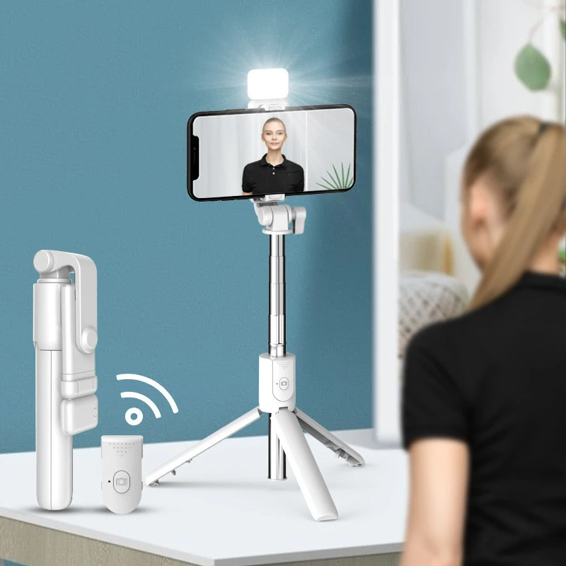 Compatible with Apple, Folding Integrated Supplementary Light Retractable Tripod