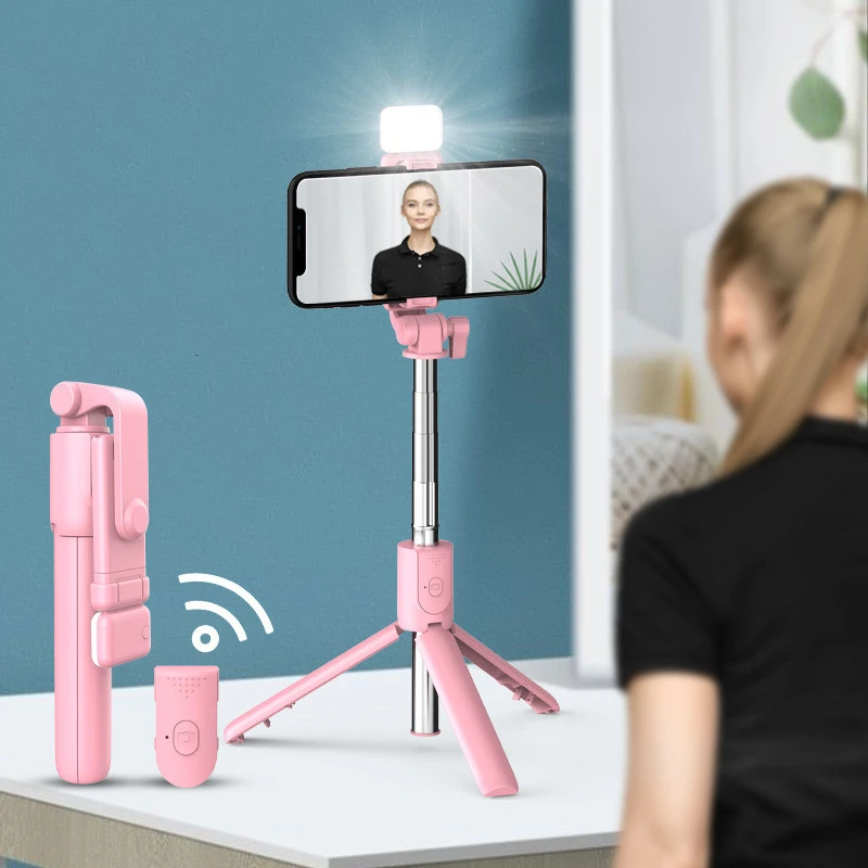 Compatible with Apple, Folding Integrated Supplementary Light Retractable Tripod