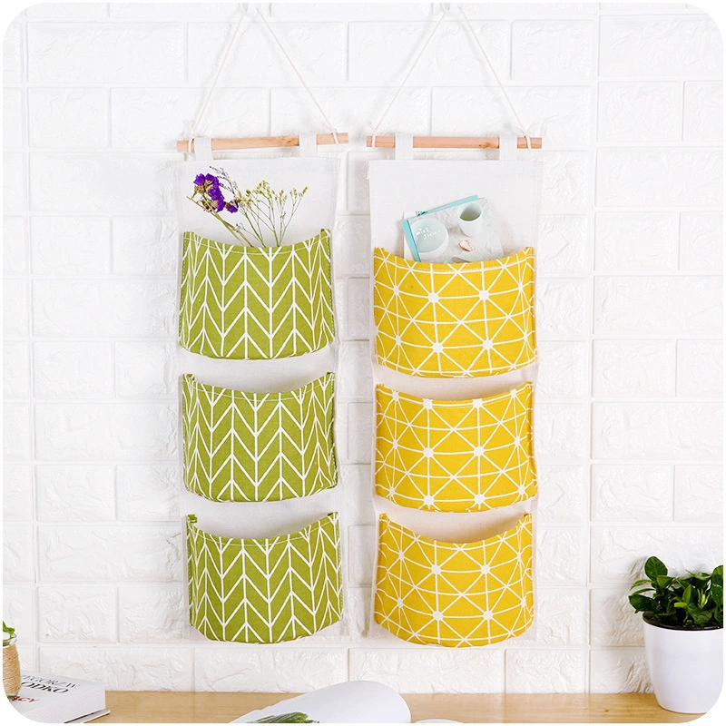 Small Cotton Waterproof Three-Layer Storage Hanging Bag