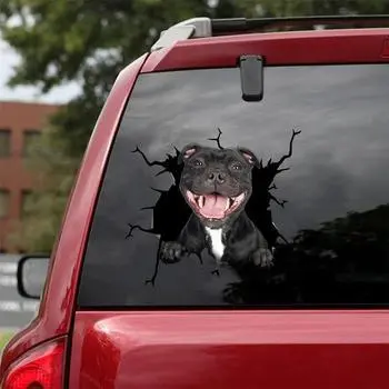 Creative Animal Broken Hole Car Window Electrostatic Sticker