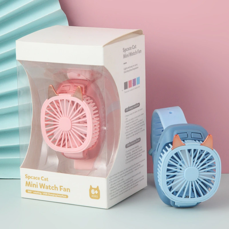 Cartoon Children's Mini Handheld Watch Fan