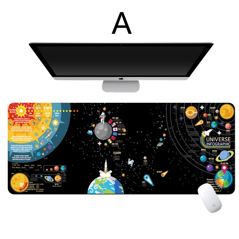 Solar System Universe Planet Space Personality Creative Office Desktop Long