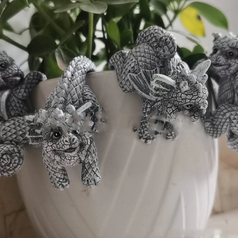 Dinosaur Flower Pot Hanging Cup Resin Decoration