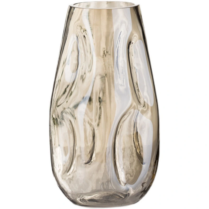 Creative Simple Irregular Glazed Glass Vase