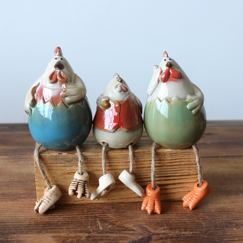 Creative Home Ceramic Chicken Crafts