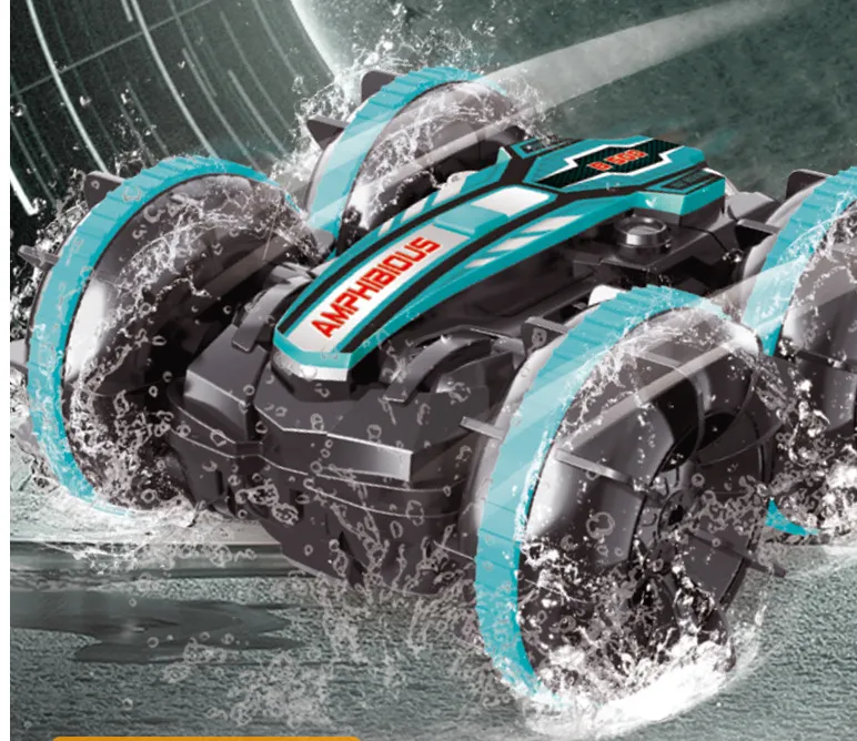 Amphibious Tank Stunt Remote-controlled Vehicle Twist Beach Climb