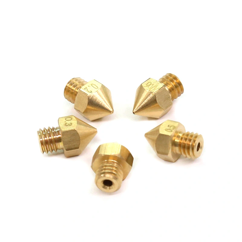 Printer Accessories Nozzle Brass Nozzle Printer Extruder Nozzle Nozzle High Temperature Resistance And Smooth Silk Output