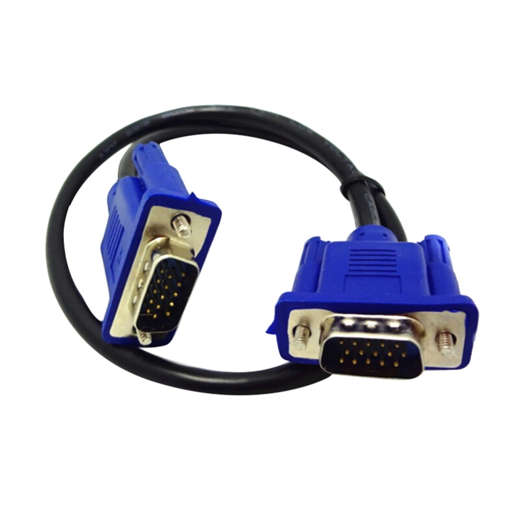 Vga Cable 0.3M Computer Connection Tv Cable Monitor Black Line Blue Head Short Line 30Cm