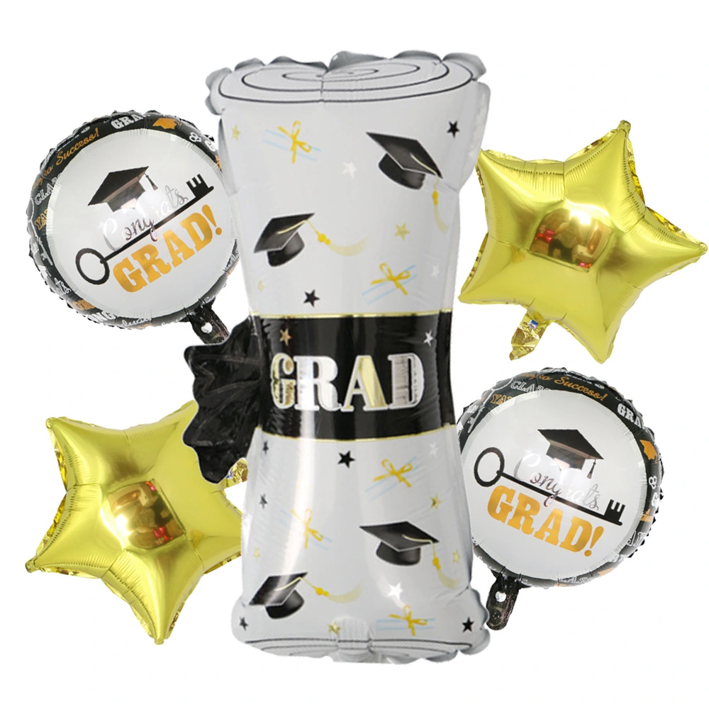 Graduation Party Decoration Aluminum Foil Balloon Set