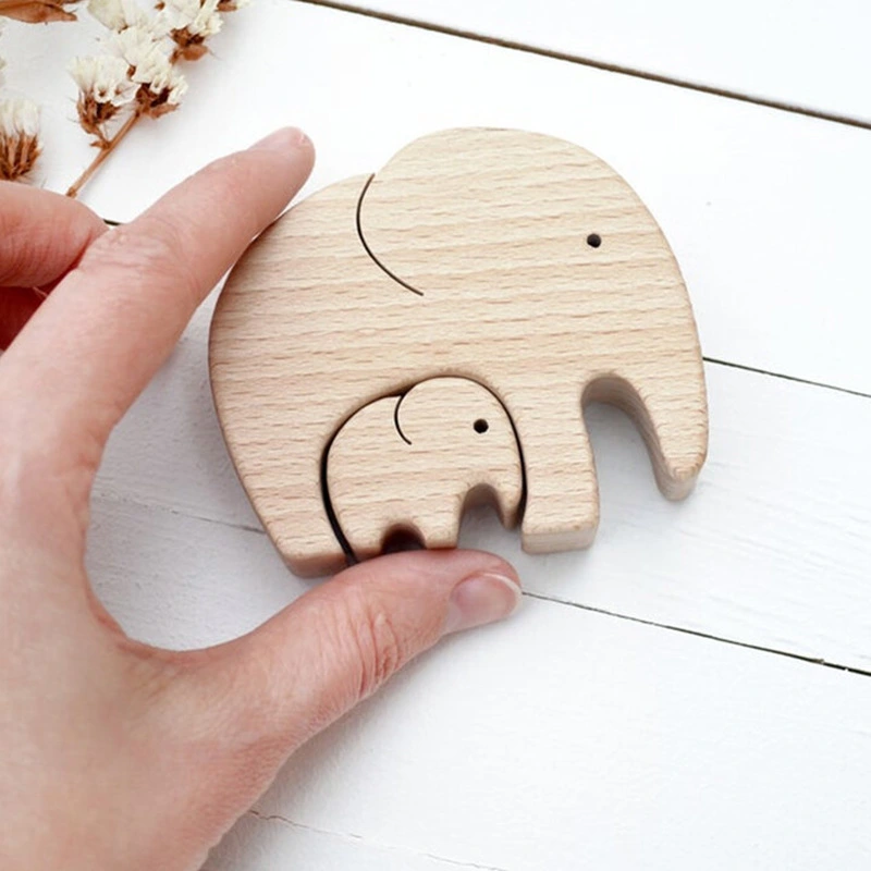 Wooden Size Elephant Ornaments