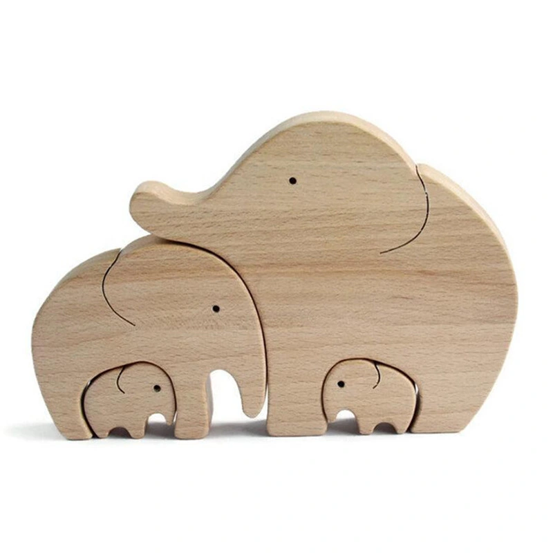 Wooden Size Elephant Ornaments