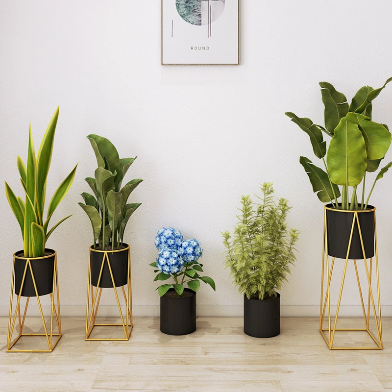 Simple Wrought Iron Flower Shelf Shelf Flower Shelf