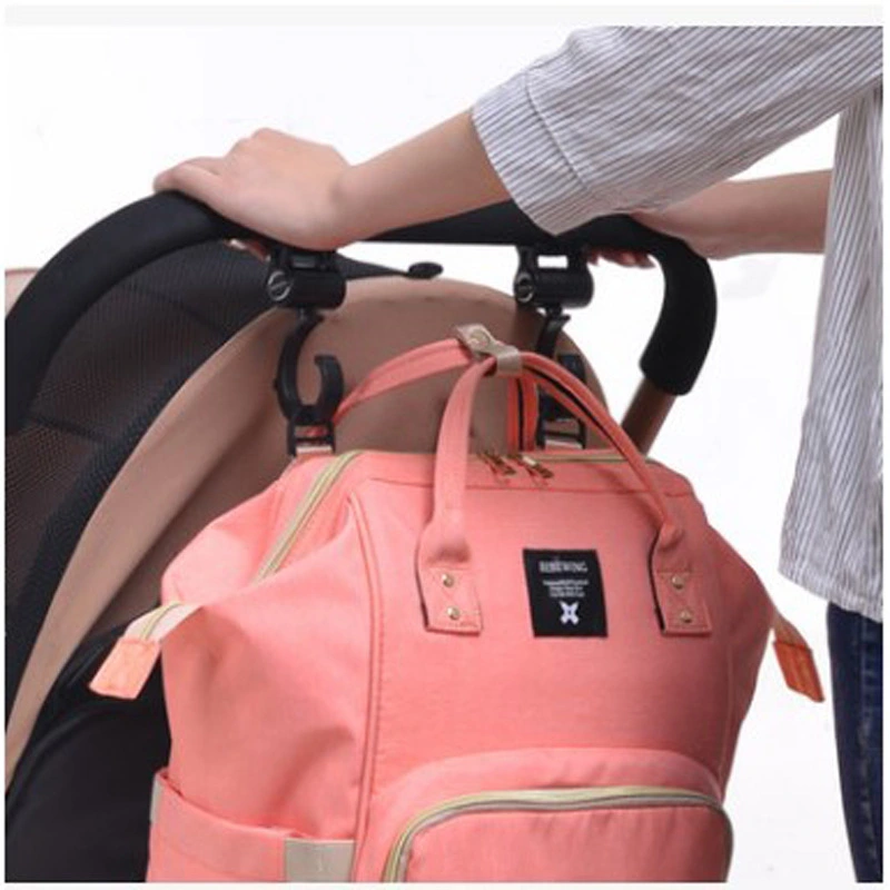 360 Degree Rotating Big Hook Trolley Bag Accessories Hanging Bag 2 Packs