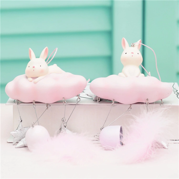 Clouds Rabbit Wind Chimes Door And Window Ornaments