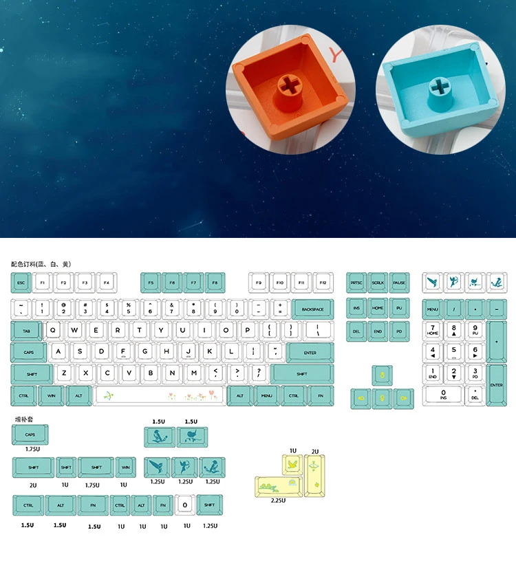 Four Seasons Theme 96 Chun Yang 129 Key PBT Sublimation 64 Autumn Rhyme 68 Mechanical Keyboard 84 Key Cap