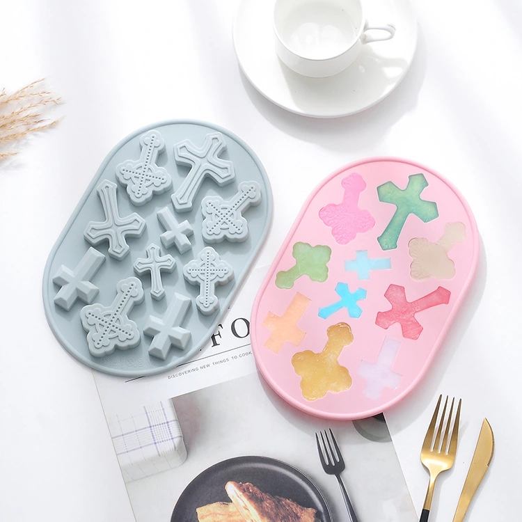 Simple Silicone Cross Baking Glue Mold