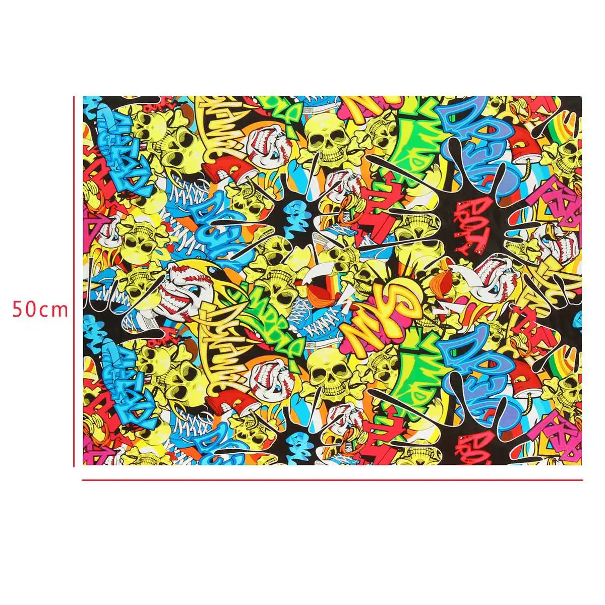 Creative Colorful Skull Water Transfer Film