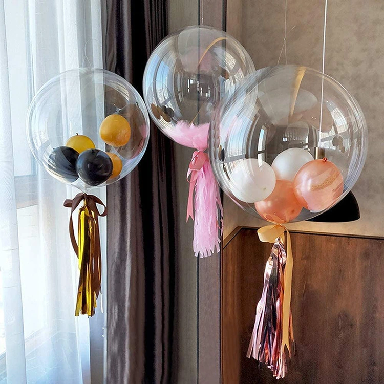 18 Inch Transparent Latex Balloon Bobo Single Ball