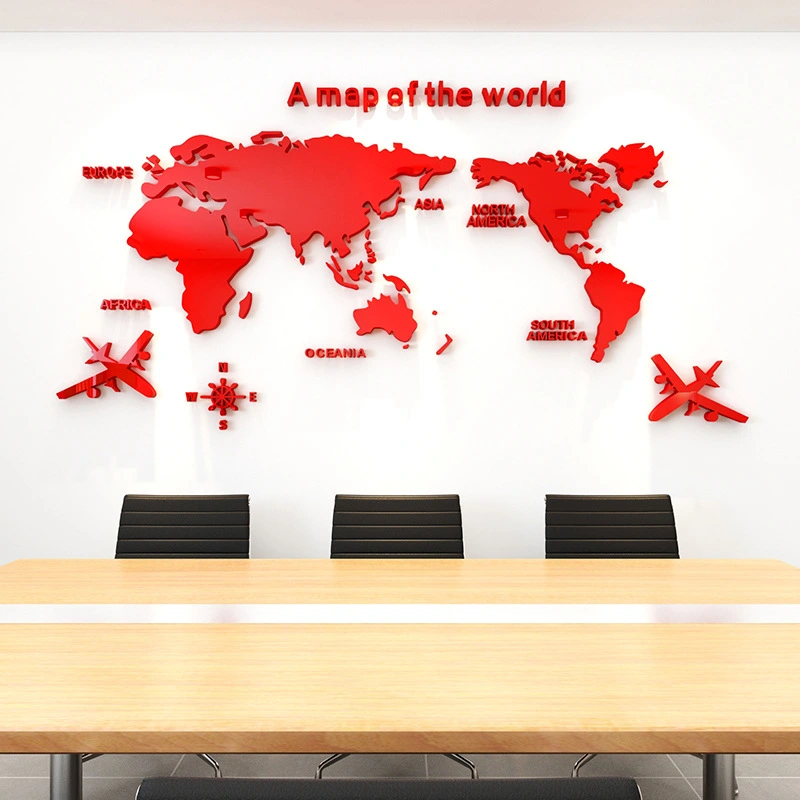 Creative Acrylic Wall Sticker Office Study Living Room Decoration Background