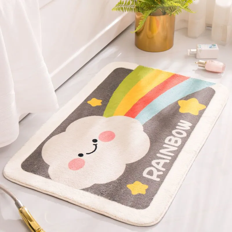 Foot mat household floor mat bathroom water absorption anti slip mat bedroom entrance mat toilet mat