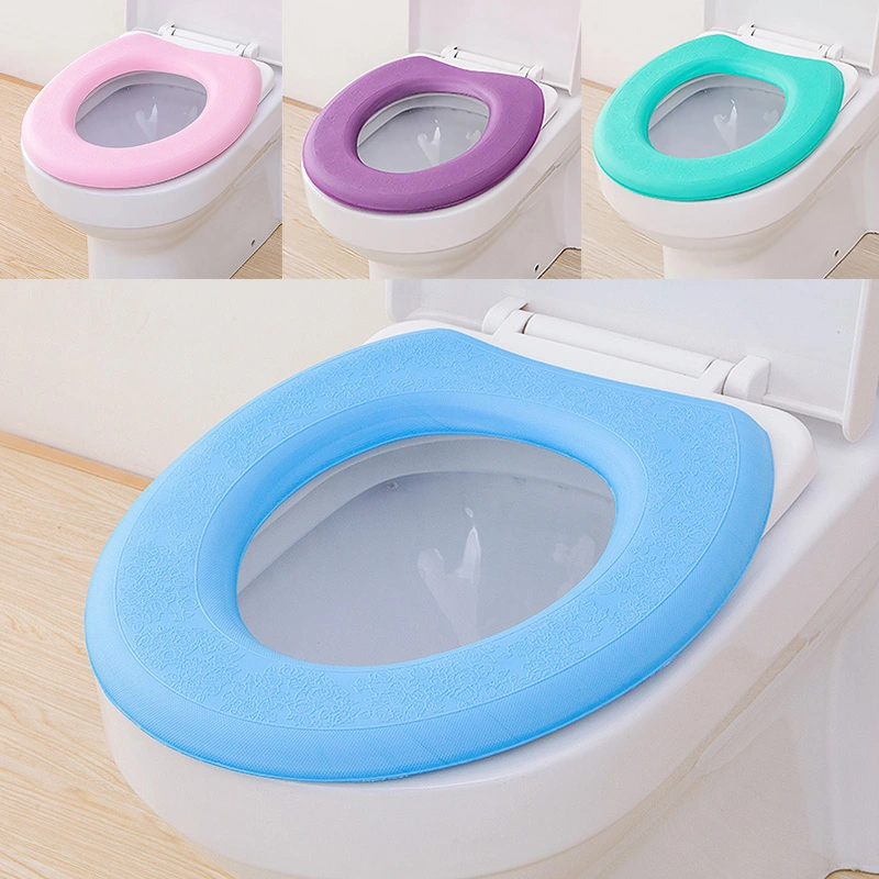 Silicone Toilet Pad Paste Eva Soft Pad, Waterproof, Clean, Antibacterial, Four Seasons Three-Dimensional Pattern, Warm Toilet Pad