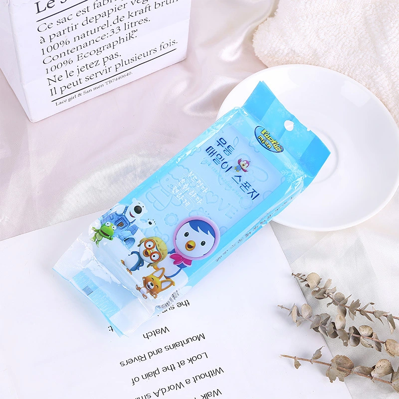 Baby Bathing Sponge High-density Cartoon Embossed Child Bathing Sponge