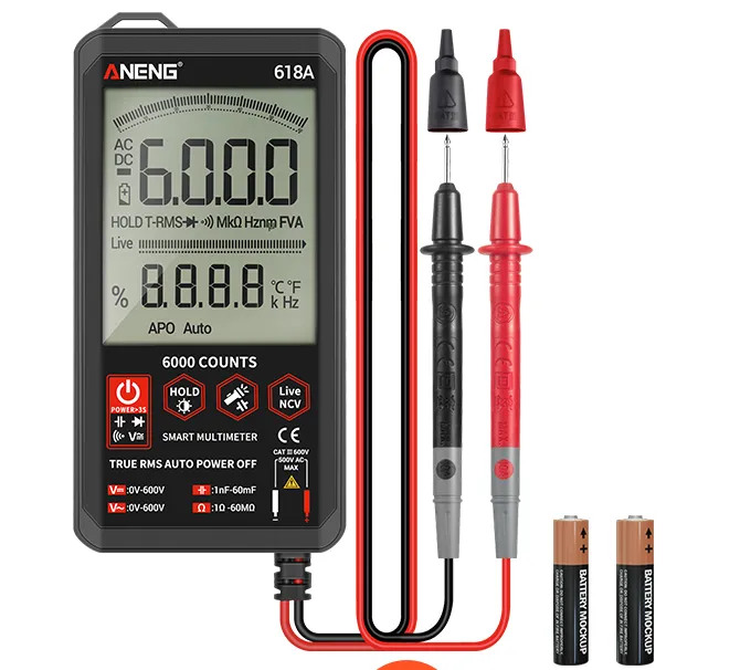 Digital LCD Multimeter AC DC Voltmeter Ammeter Ohmmeter 