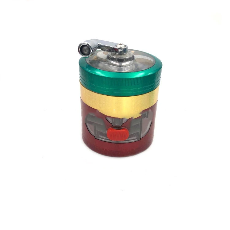 Hand Crank Cigar Grinder Drawer Box Folding Rocker Skylight 4 Layers