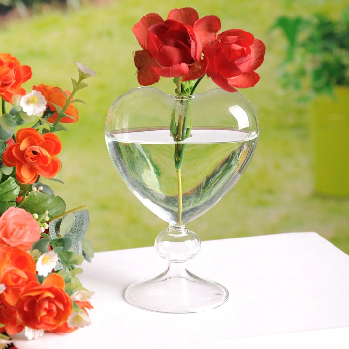 Creative Heart-Shaped Glass Vase Decoration Ornaments