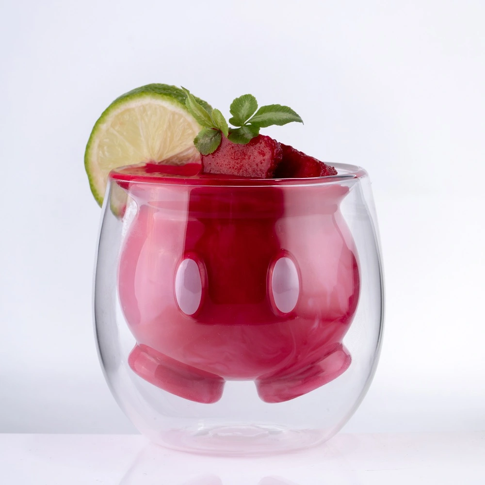 Cartoon Creative Double Glass Cup