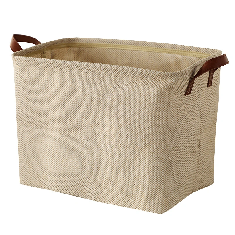 Simple Wardrobe Storage Basket Jute Cloth Art Storage