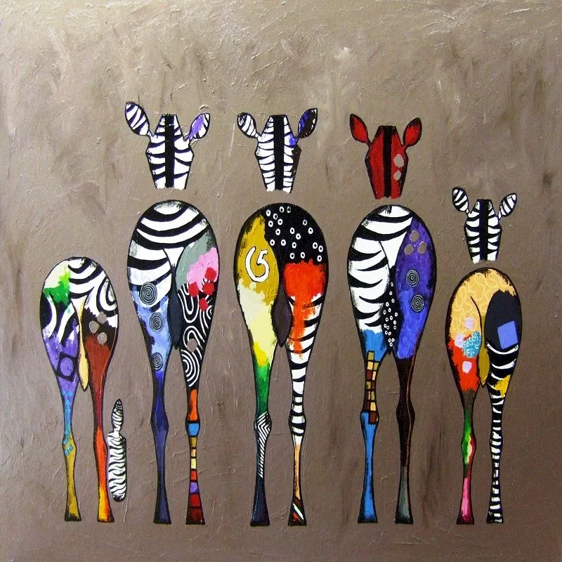 Animal Painting By Numbers Landscape Set Acrylic Paint DIY Kits